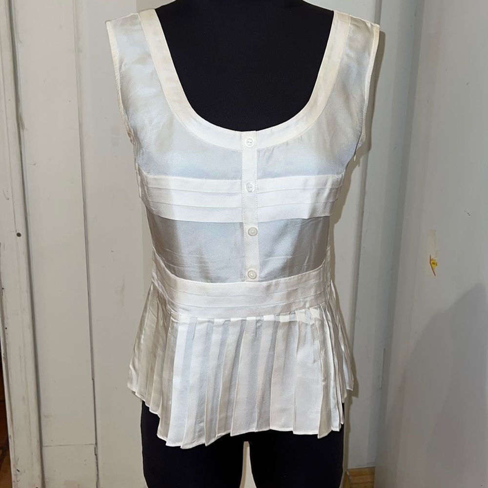 Chloè designer top white womens size 8